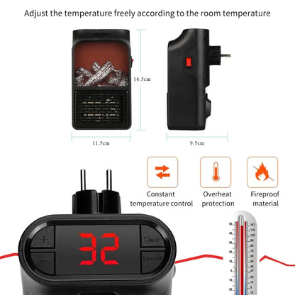 Mini poêle électrique pour cheminée