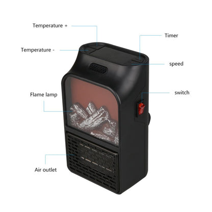 Mini poêle électrique pour cheminée